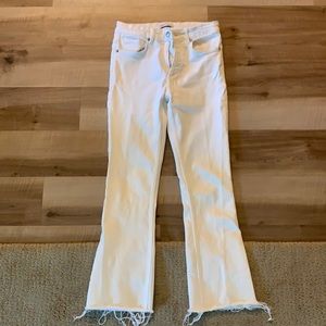 Cropped flare jeans